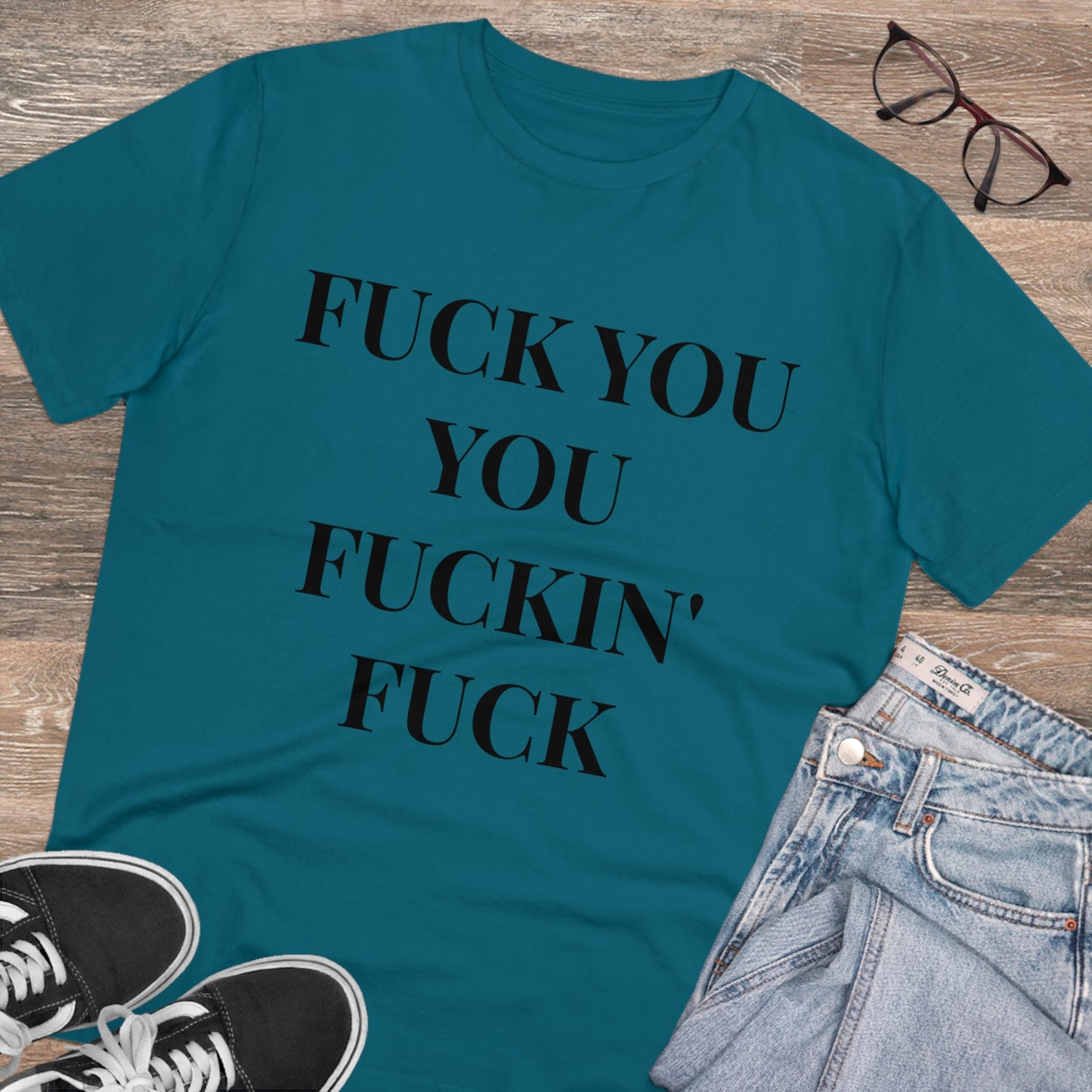 Fu*k You White Letters T-shirt - Unisex