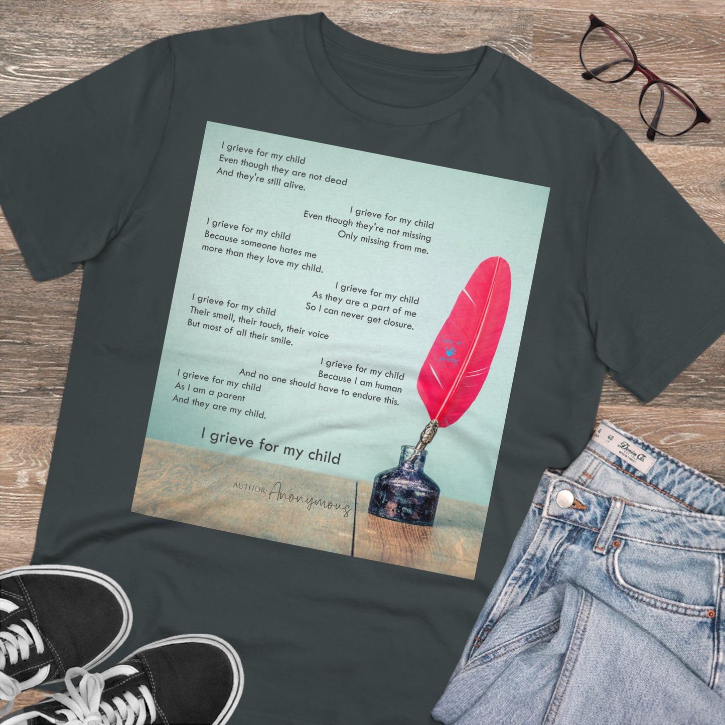 Grief Poem T-shirt - Unisex