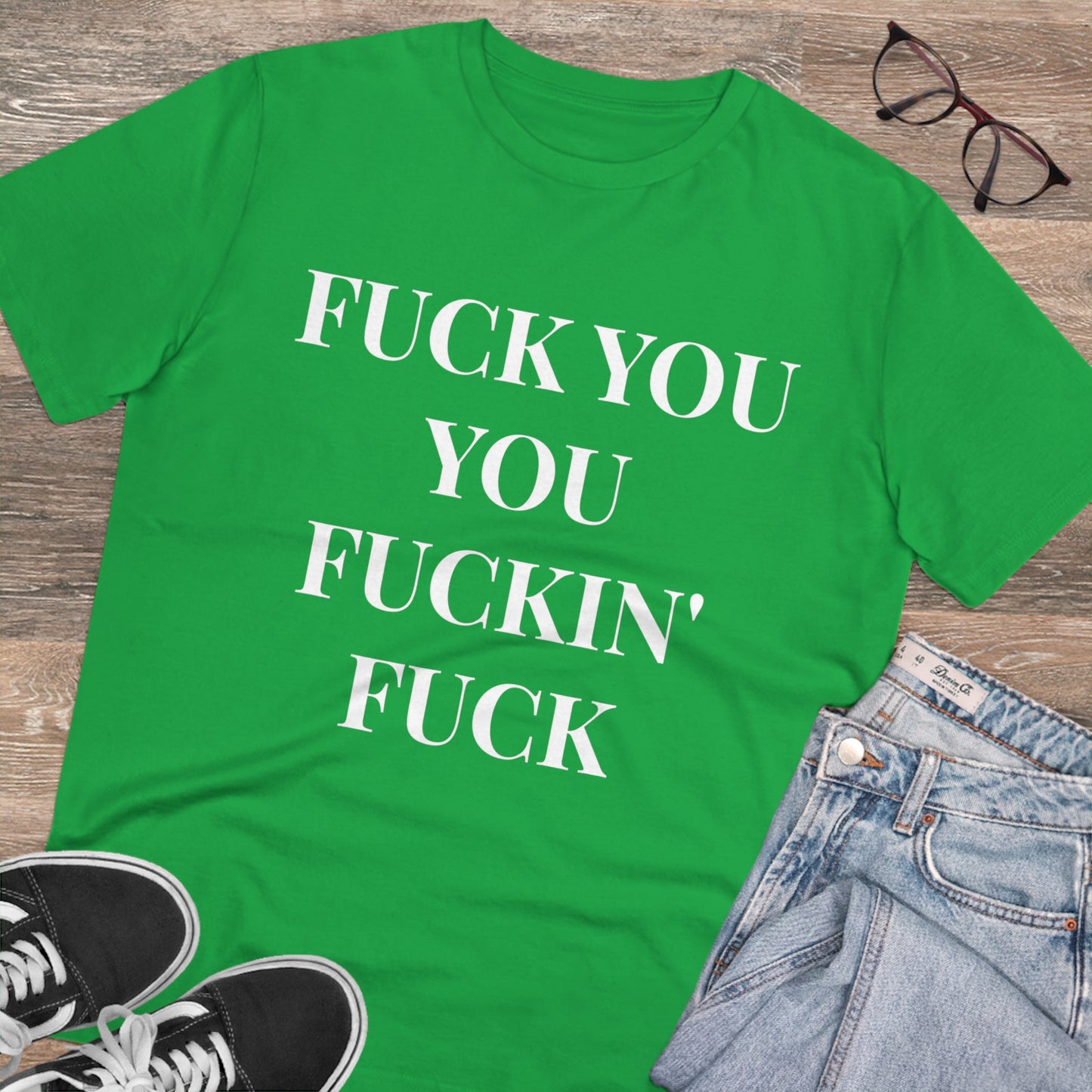 Fu*k You Black Letters T-shirt - Unisex