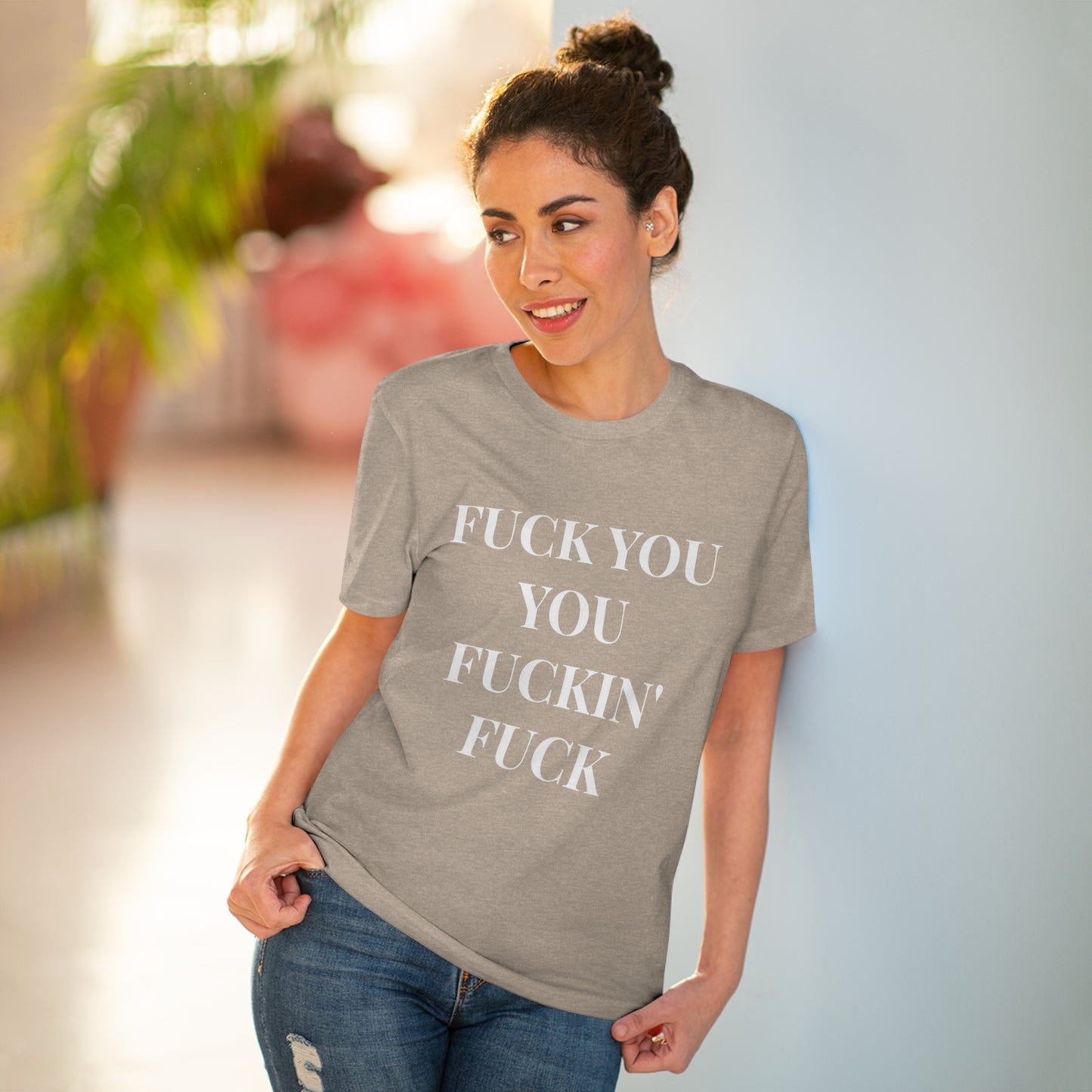 Fu*k You Black Letters T-shirt - Unisex