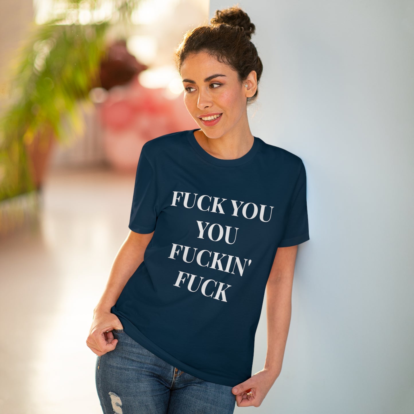 Fu*k You Black Letters T-shirt - Unisex