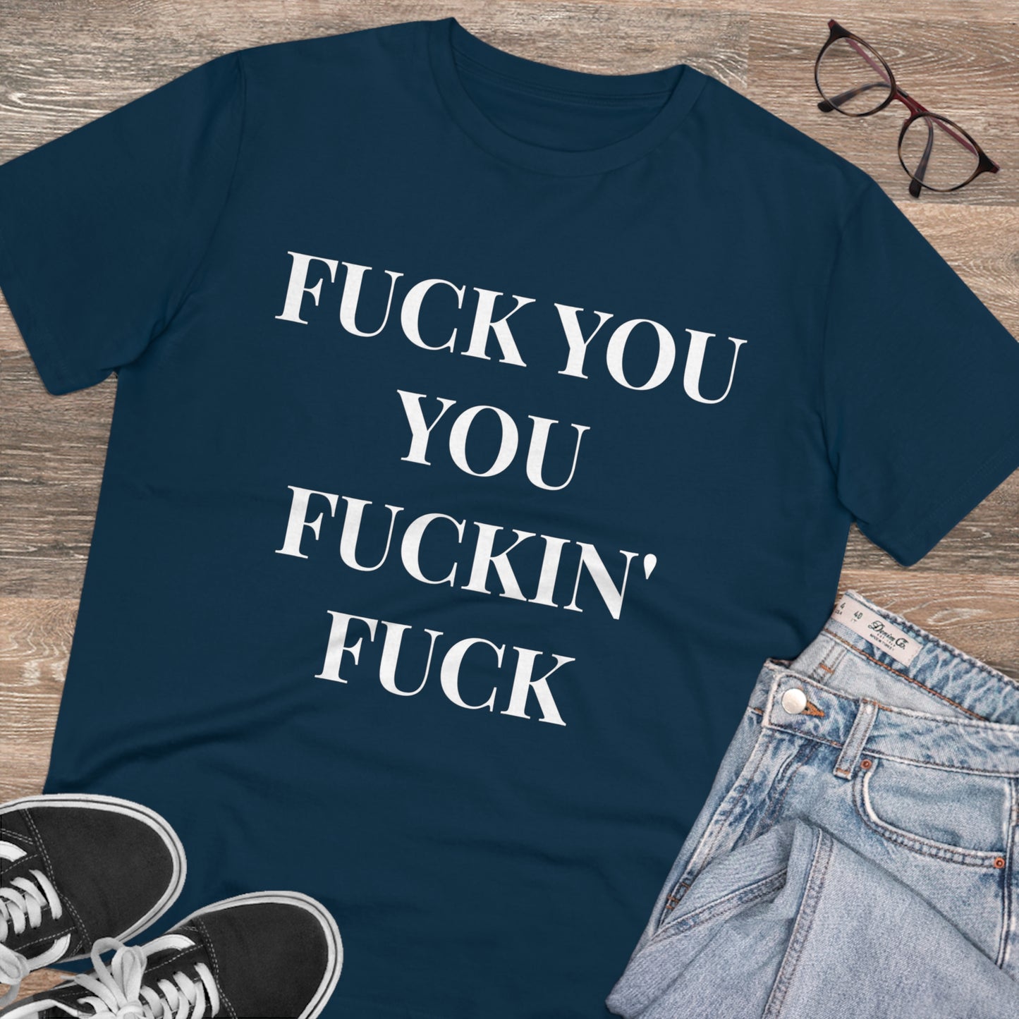 Fu*k You Black Letters T-shirt - Unisex