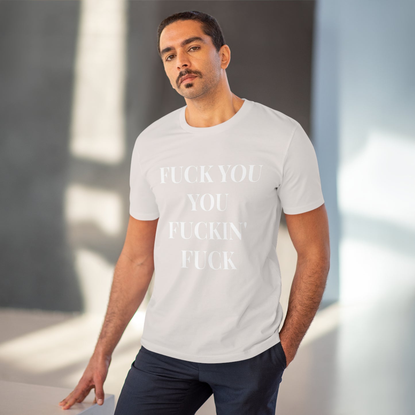 Fu*k You Black Letters T-shirt - Unisex