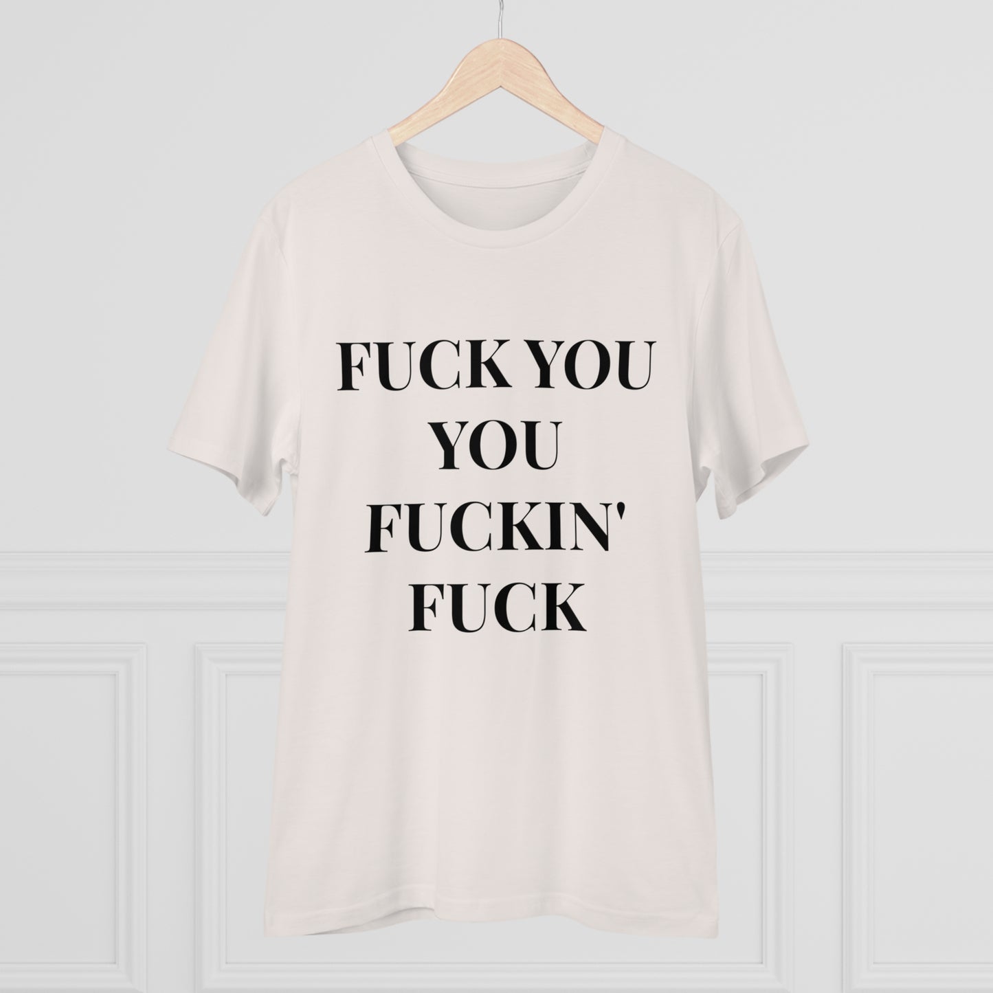 Fu*k You White Letters T-shirt - Unisex