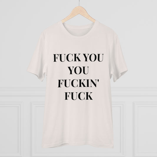 Fu*k You White Letters T-shirt - Unisex