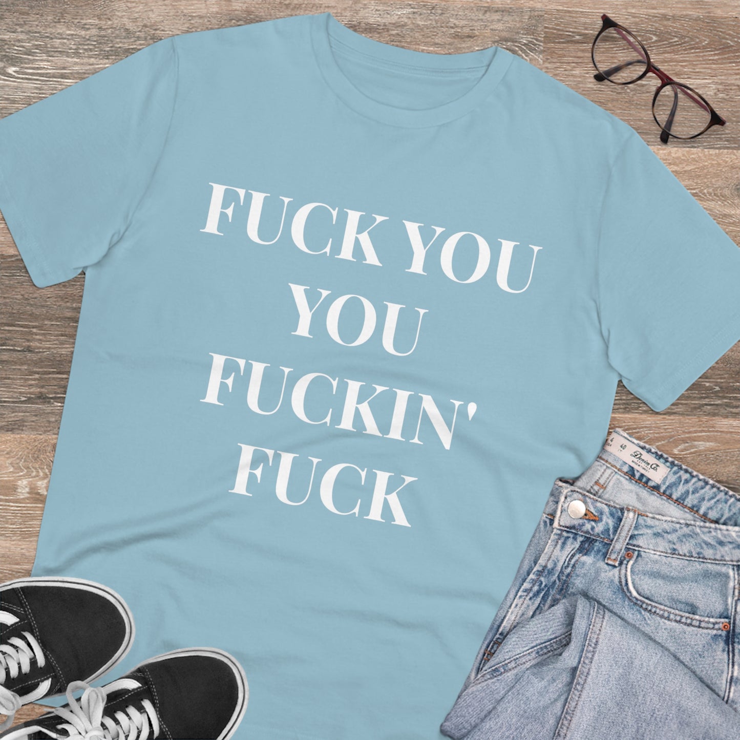 Fu*k You Black Letters T-shirt - Unisex