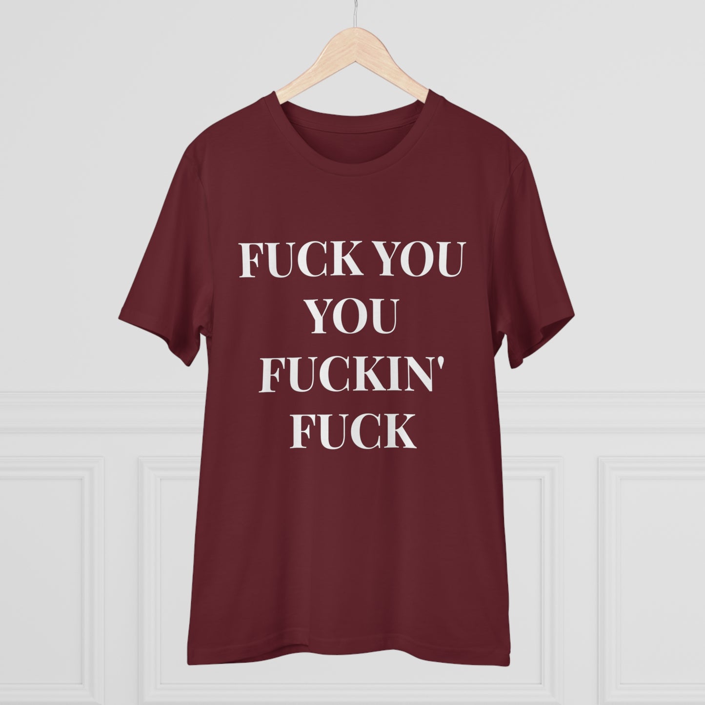 Fu*k You Black Letters T-shirt - Unisex