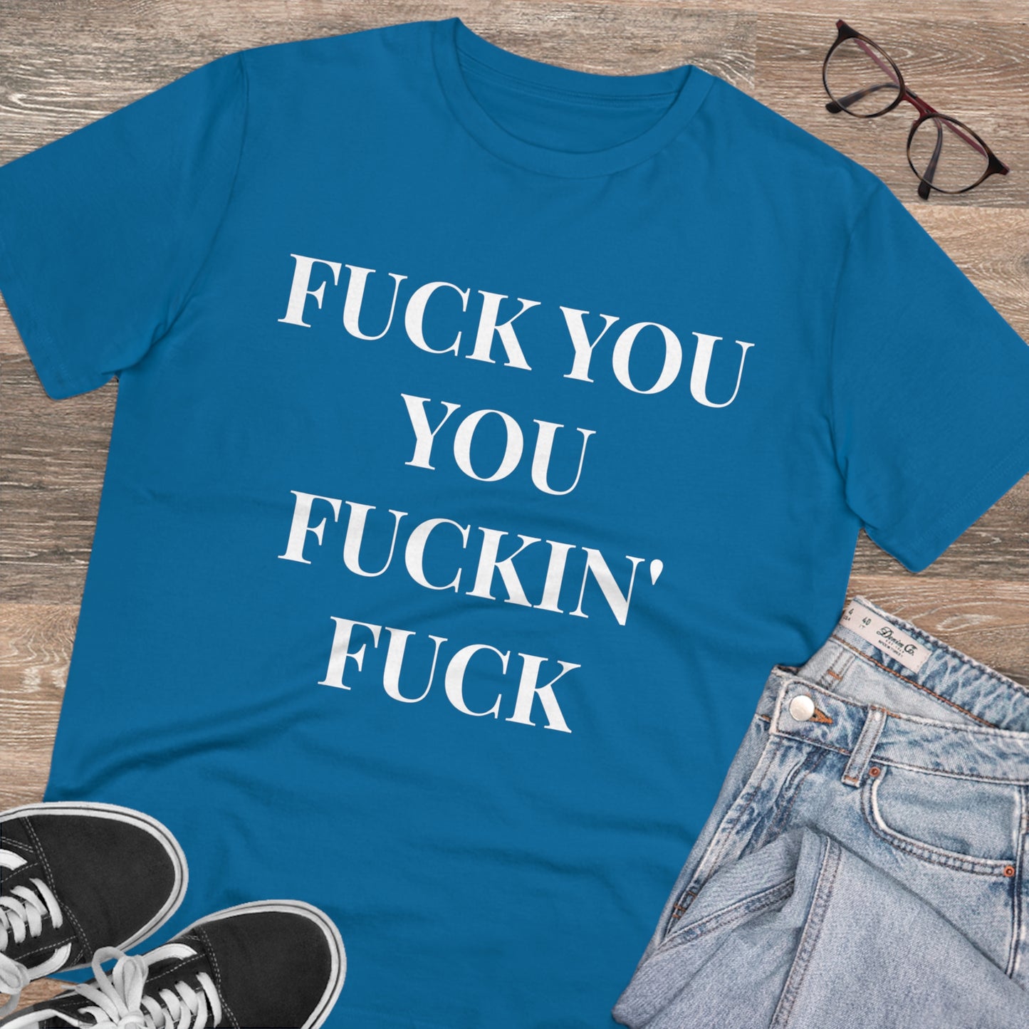 Fu*k You Black Letters T-shirt - Unisex