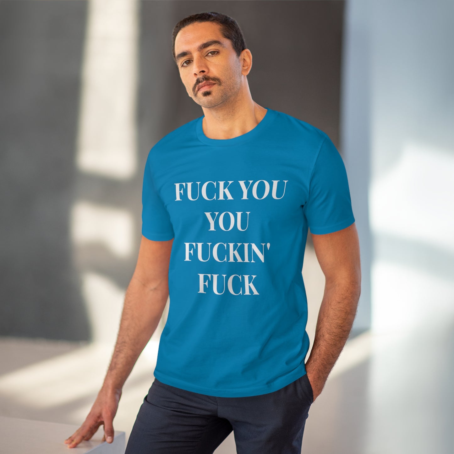 Fu*k You Black Letters T-shirt - Unisex