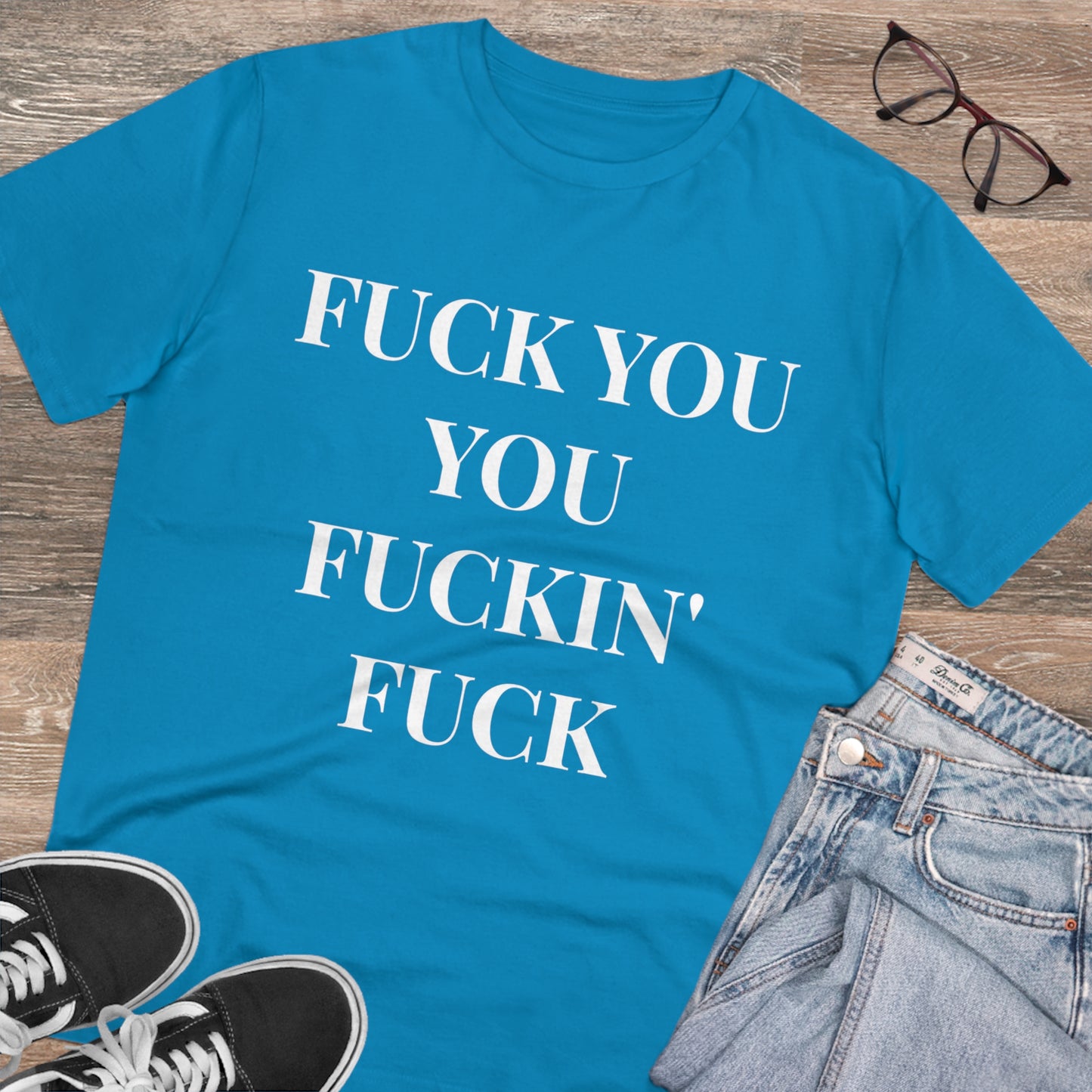 Fu*k You Black Letters T-shirt - Unisex