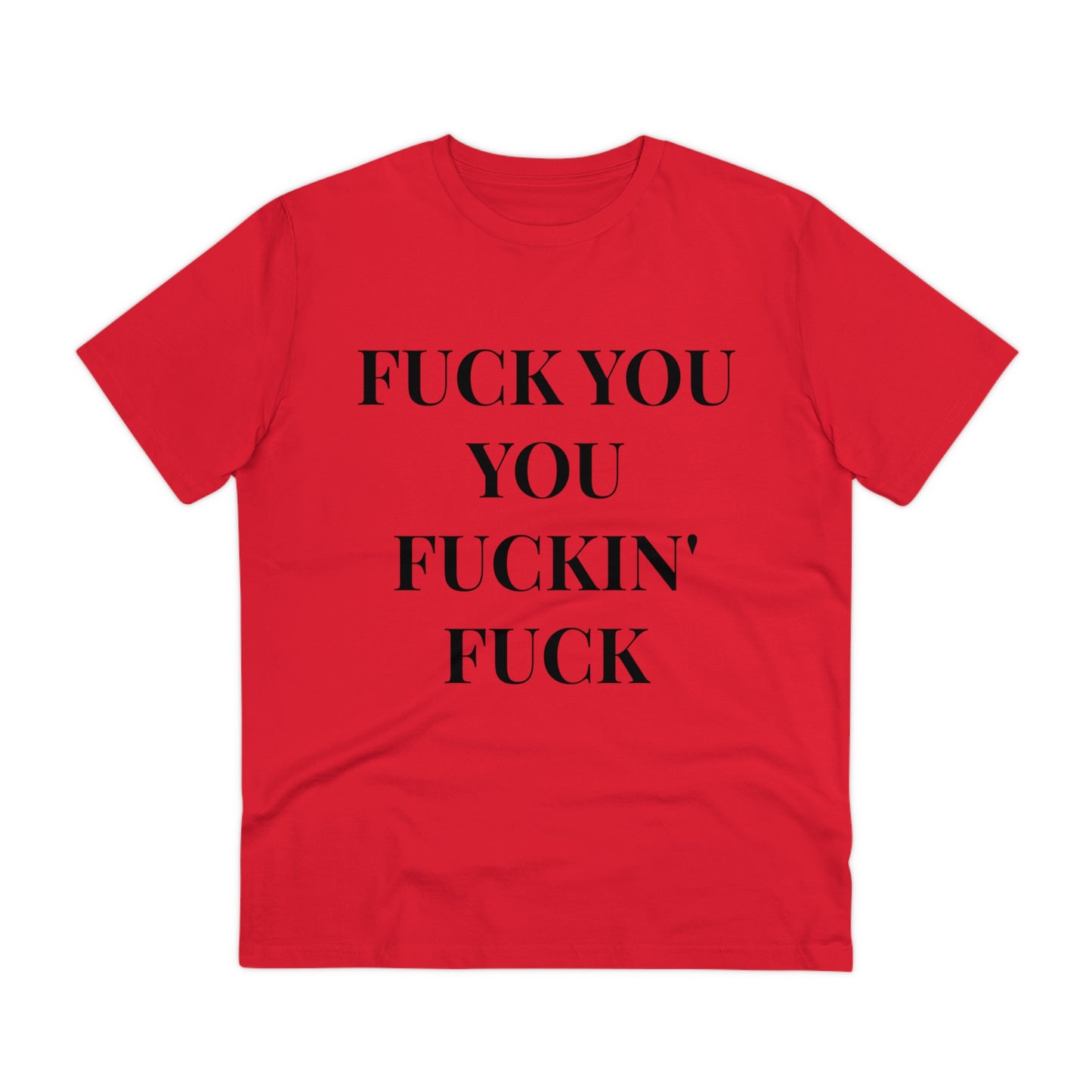 Fu*k You White Letters T-shirt - Unisex