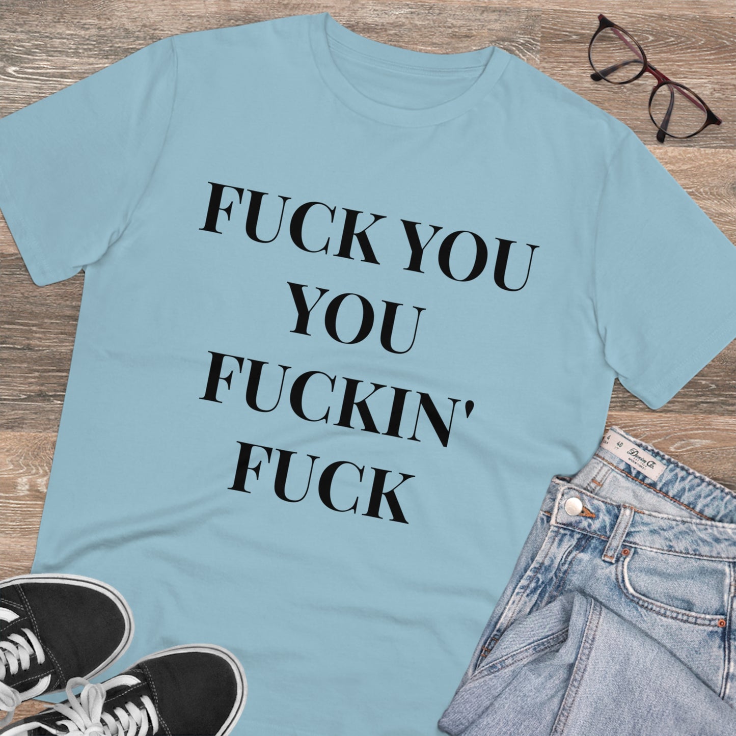 Fu*k You White Letters T-shirt - Unisex