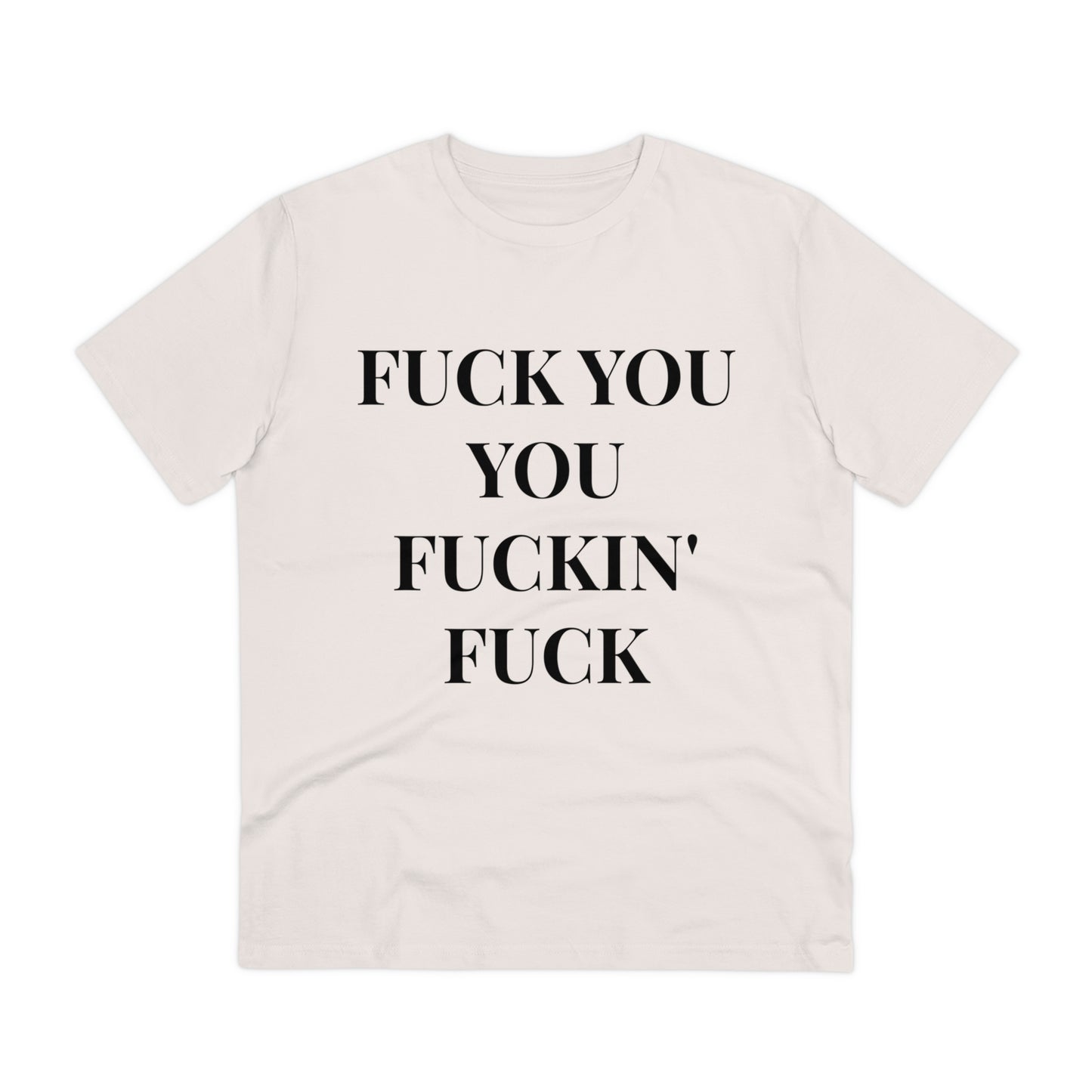 Fu*k You White Letters T-shirt - Unisex