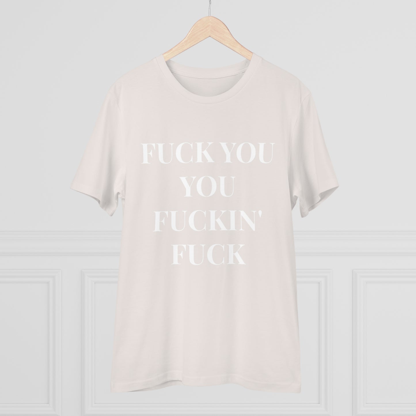 Fu*k You Black Letters T-shirt - Unisex