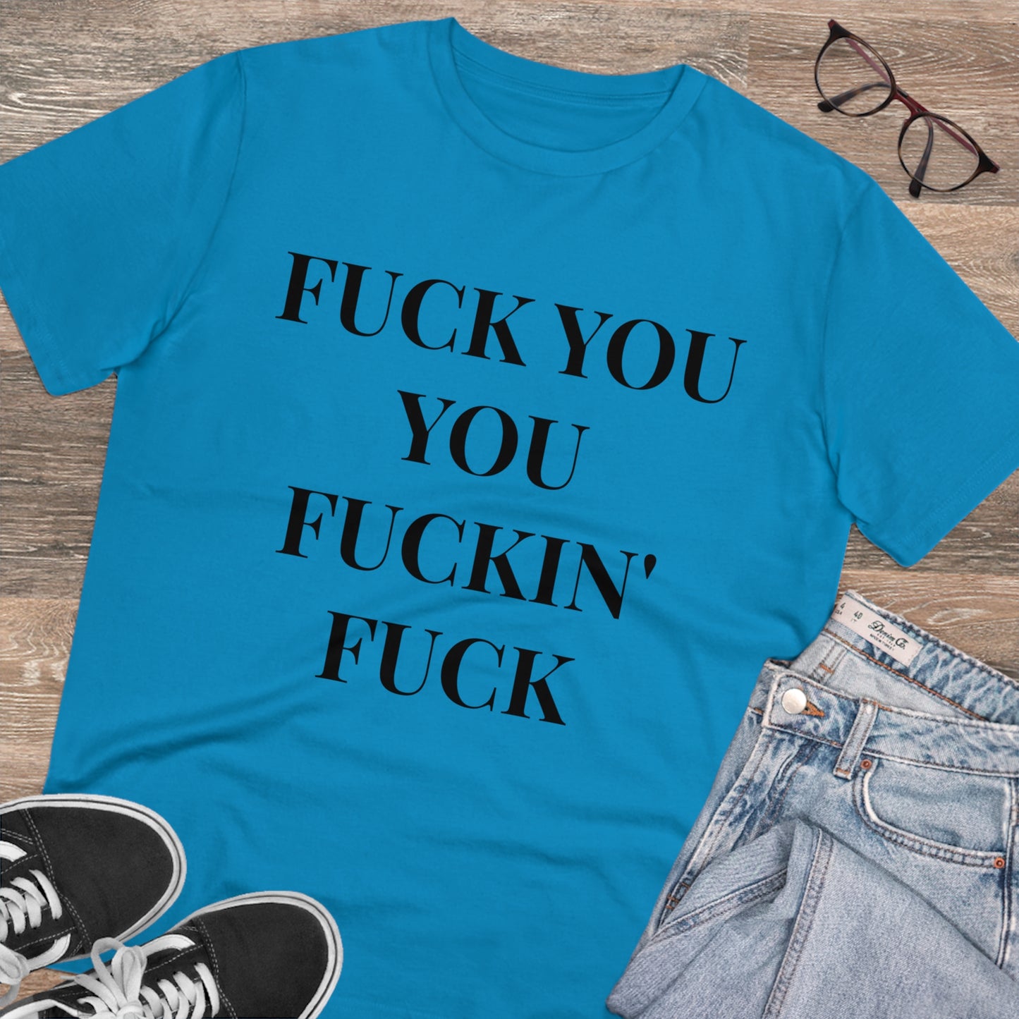 Fu*k You White Letters T-shirt - Unisex