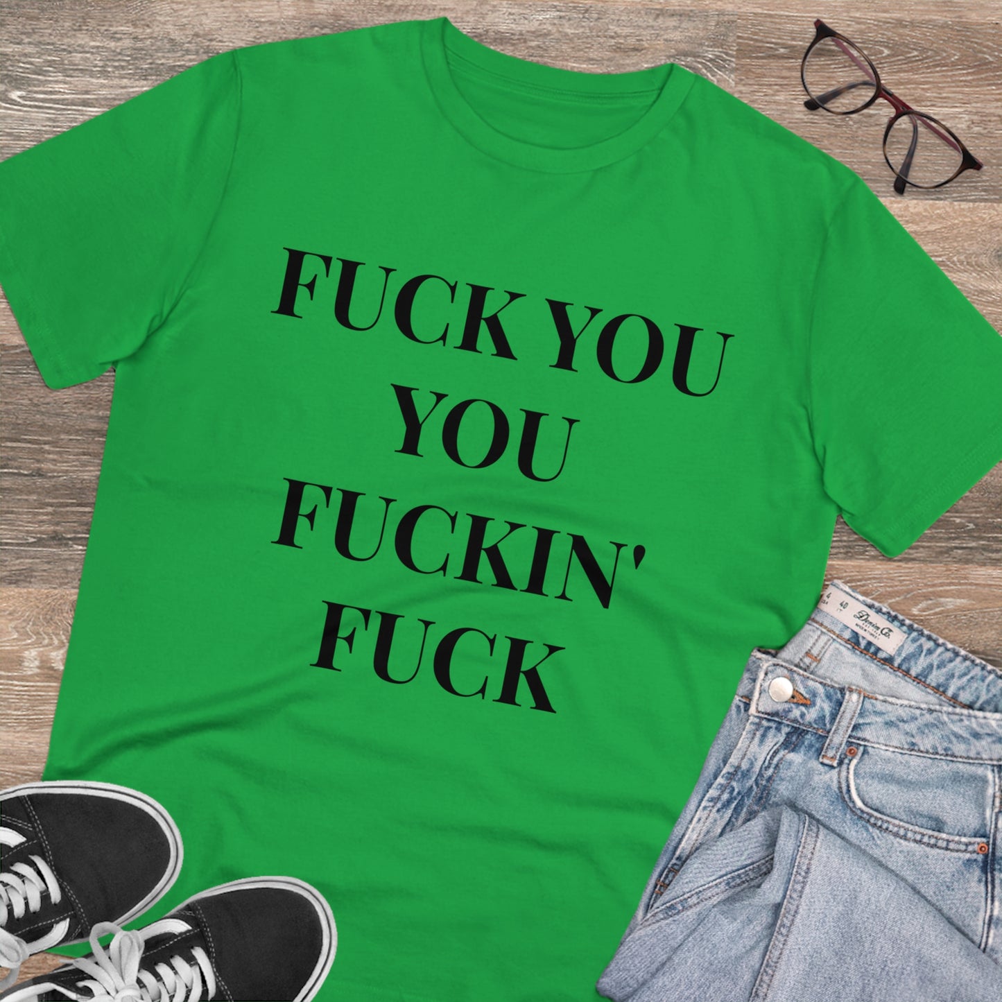 Fu*k You White Letters T-shirt - Unisex