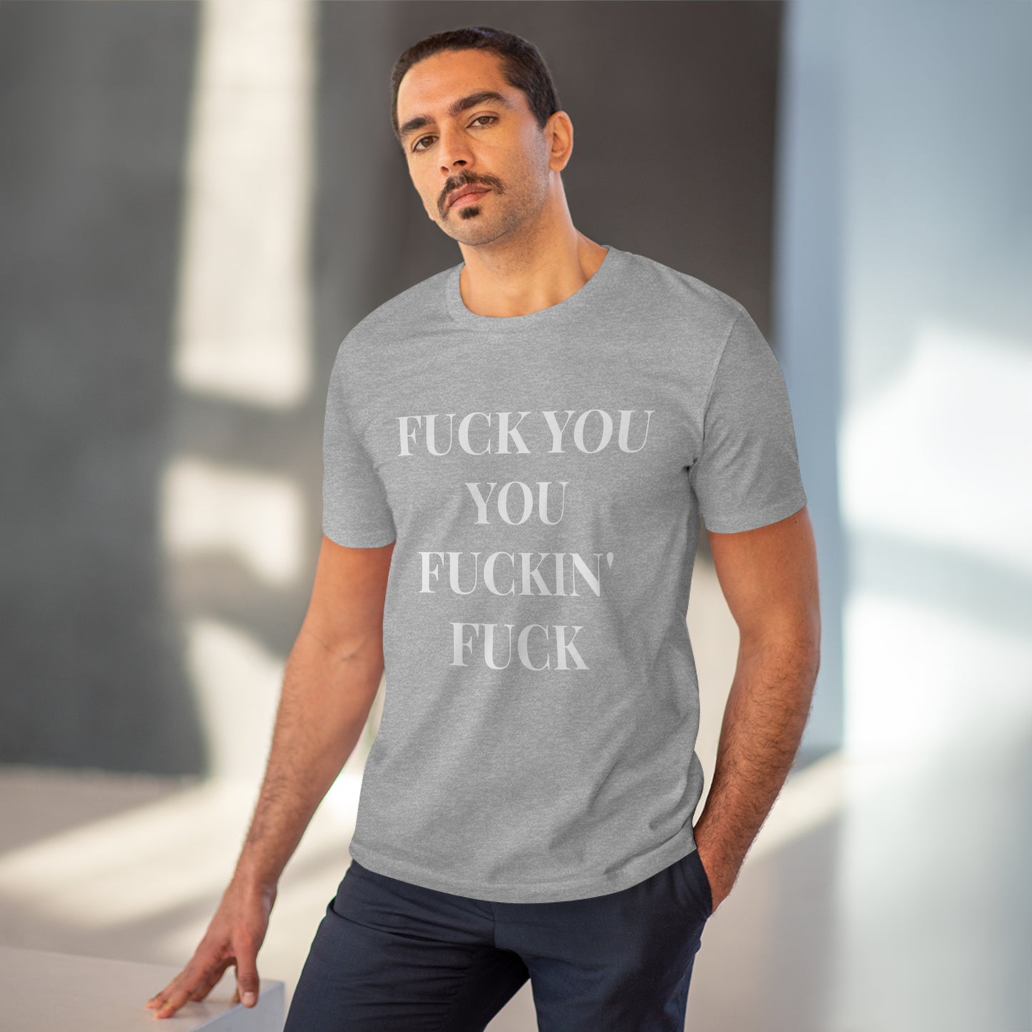 Fu*k You Black Letters T-shirt - Unisex