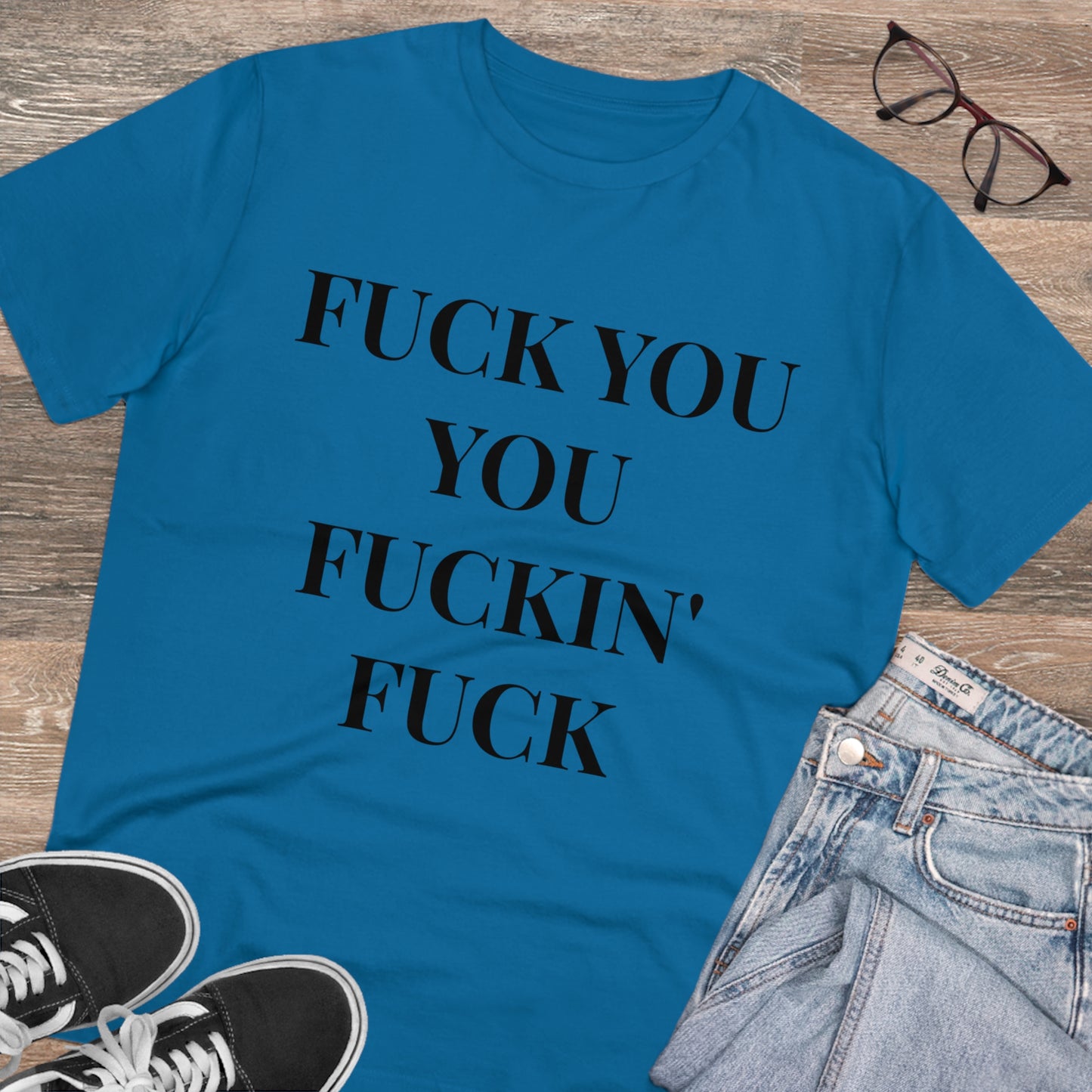 Fu*k You White Letters T-shirt - Unisex