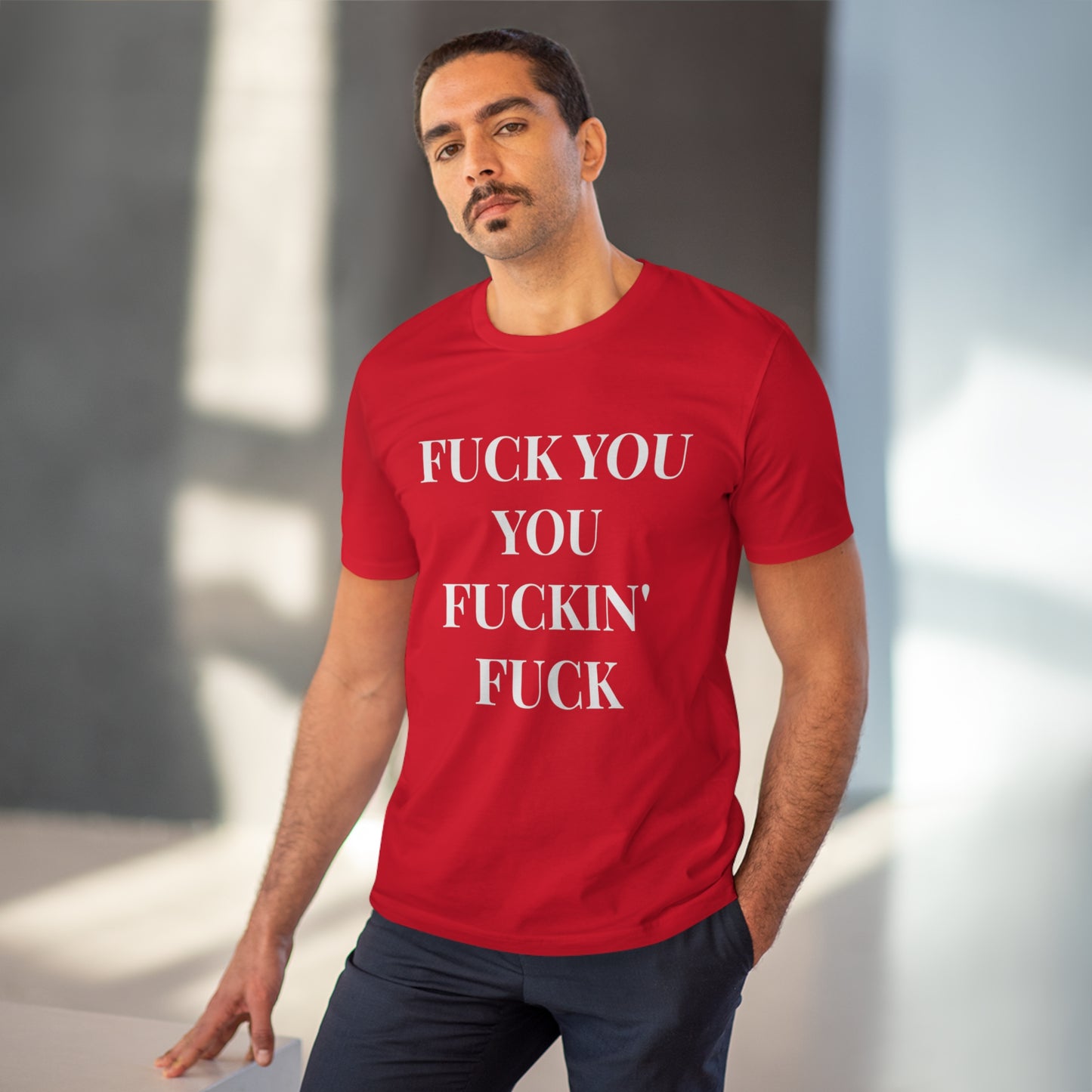 Fu*k You Black Letters T-shirt - Unisex