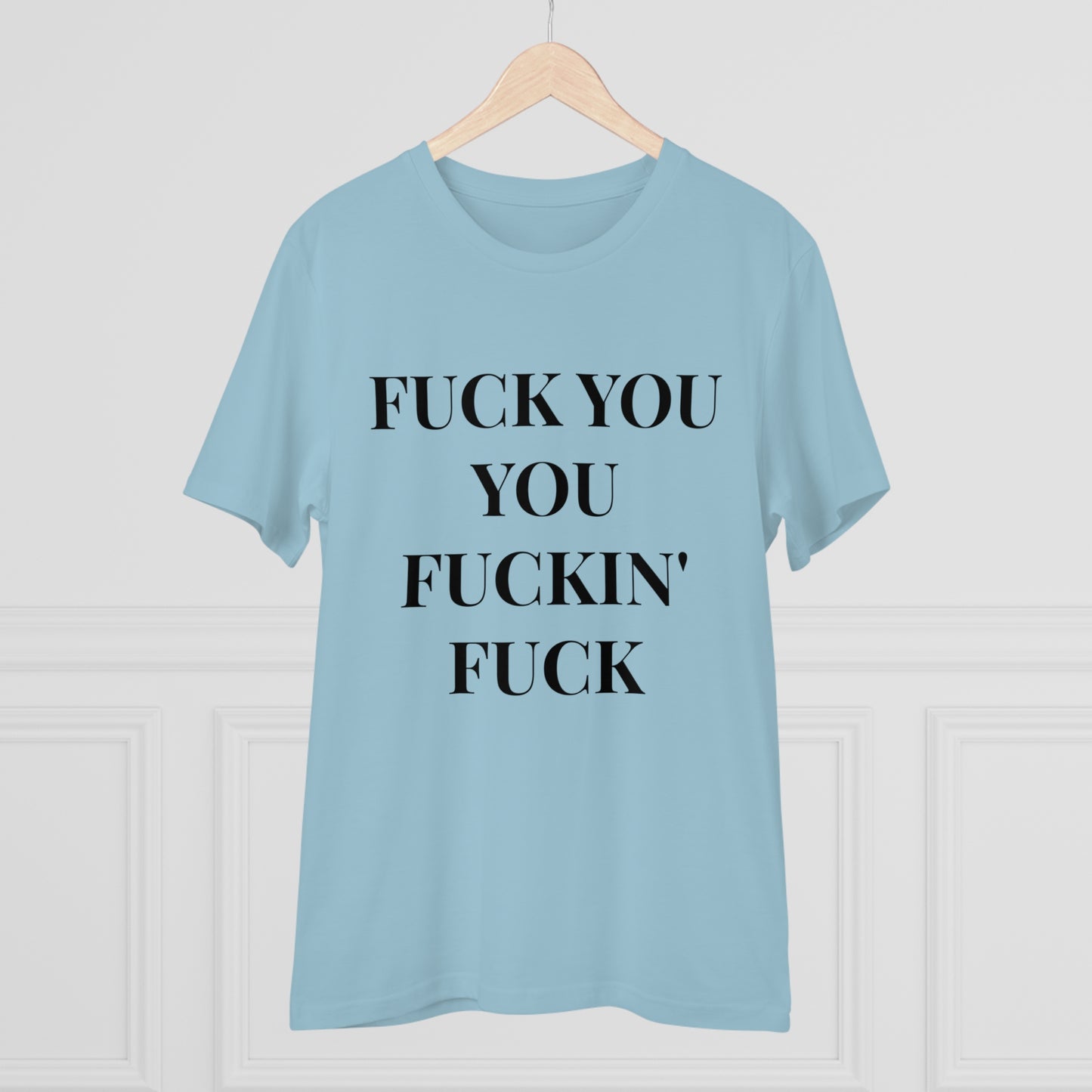 Fu*k You White Letters T-shirt - Unisex