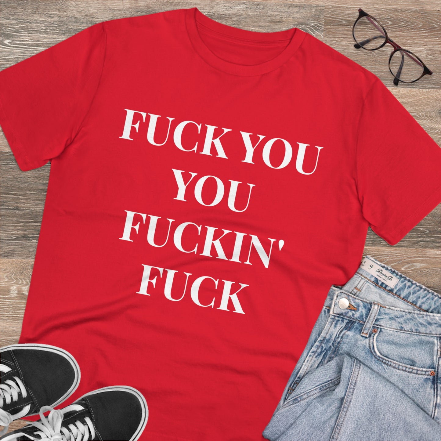 Fu*k You Black Letters T-shirt - Unisex