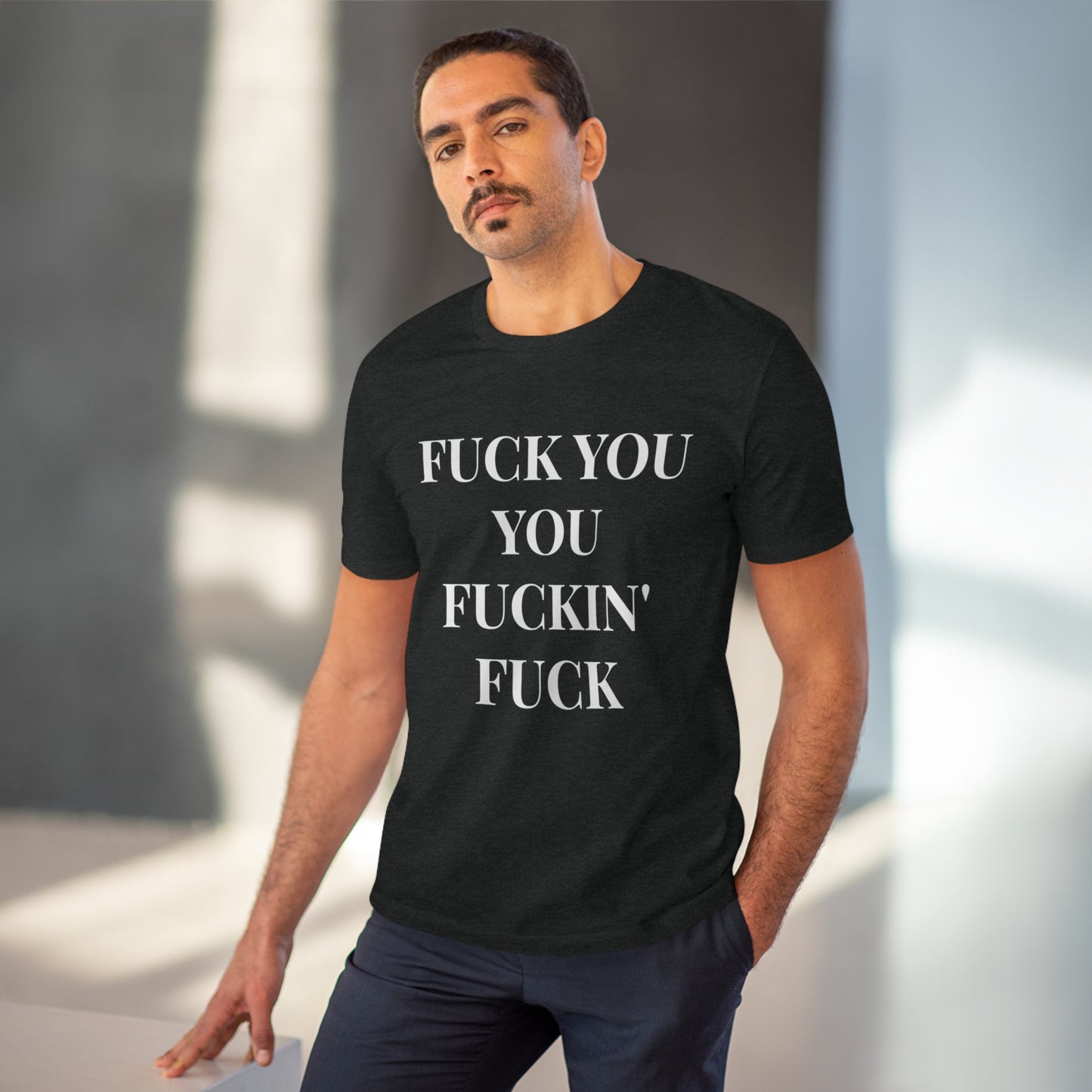 Fu*k You Black Letters T-shirt - Unisex