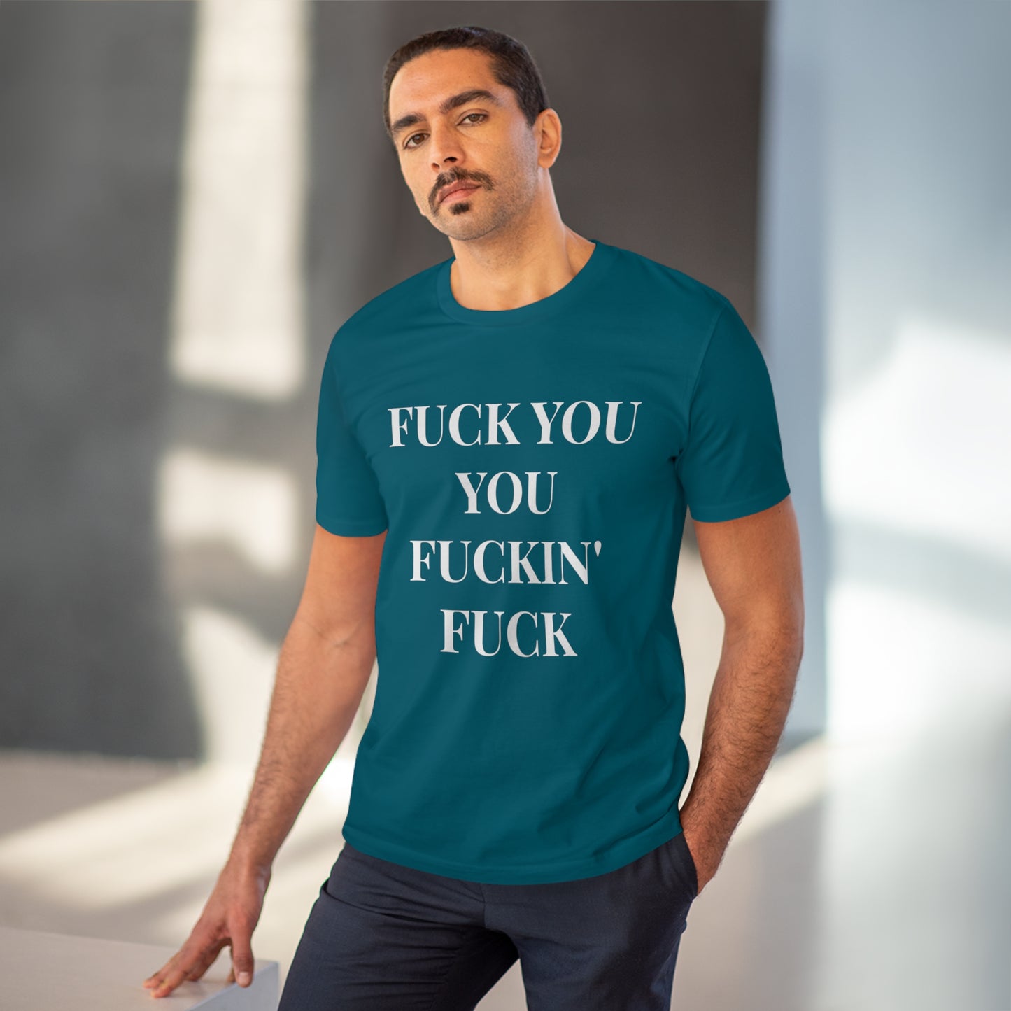 Fu*k You Black Letters T-shirt - Unisex