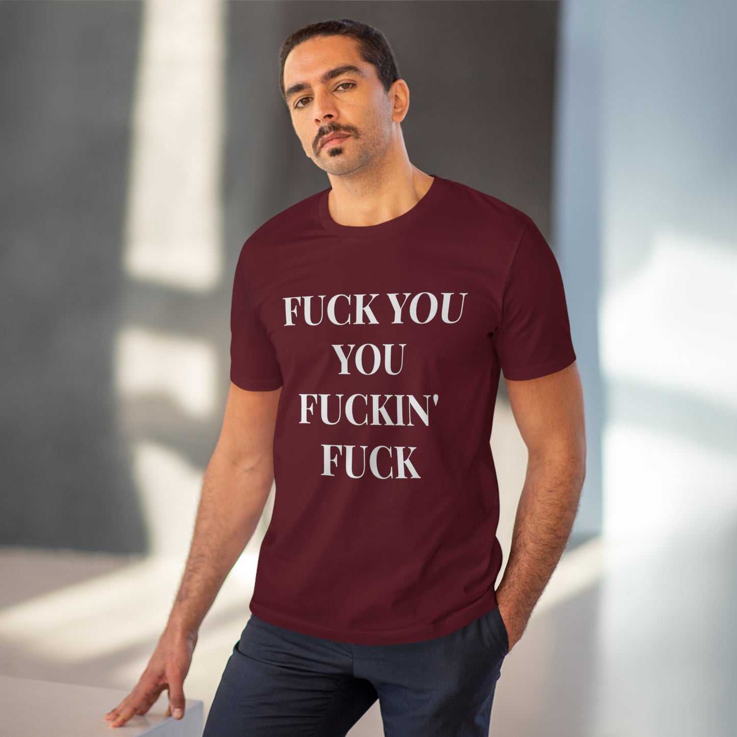 Fu*k You Black Letters T-shirt - Unisex