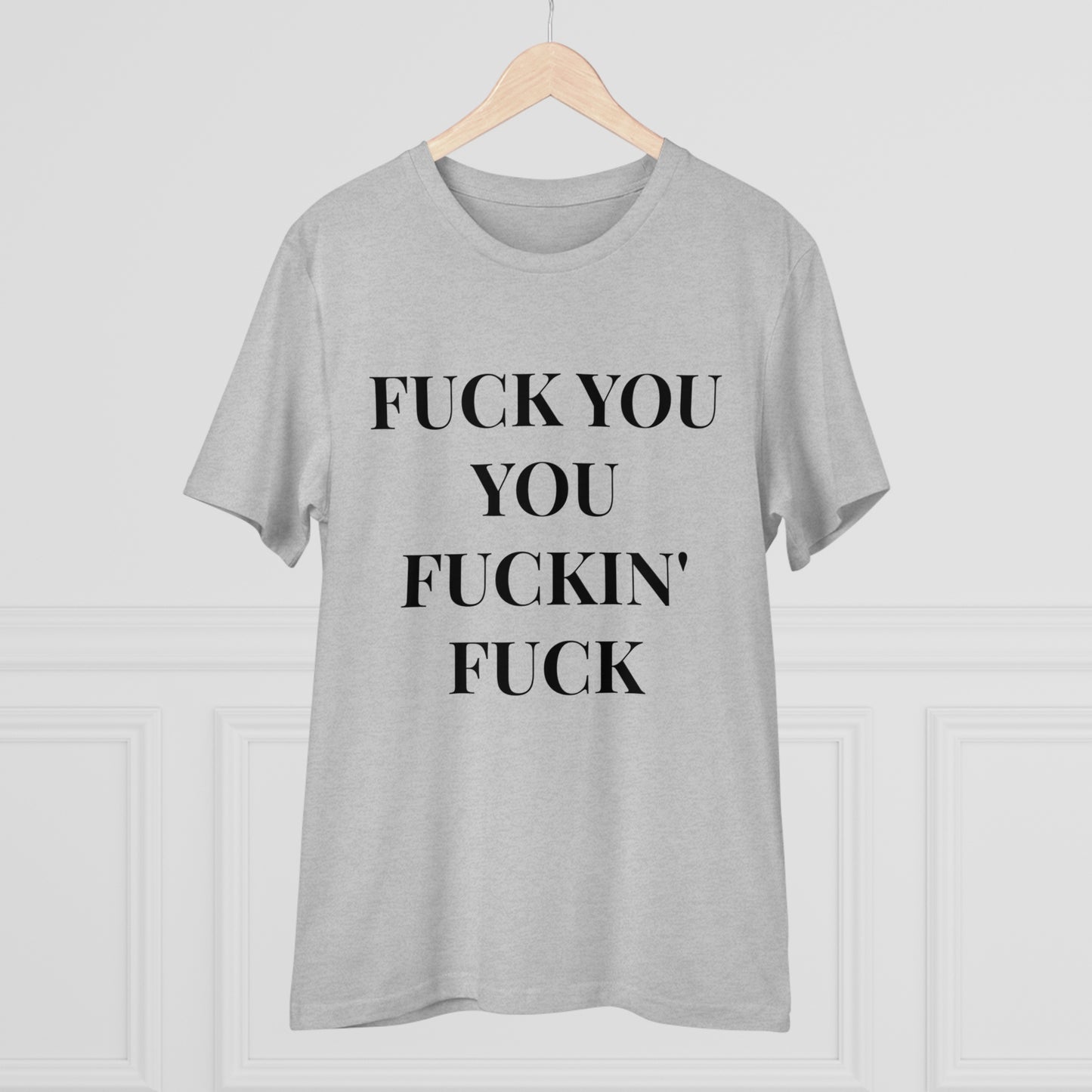 Fu*k You White Letters T-shirt - Unisex