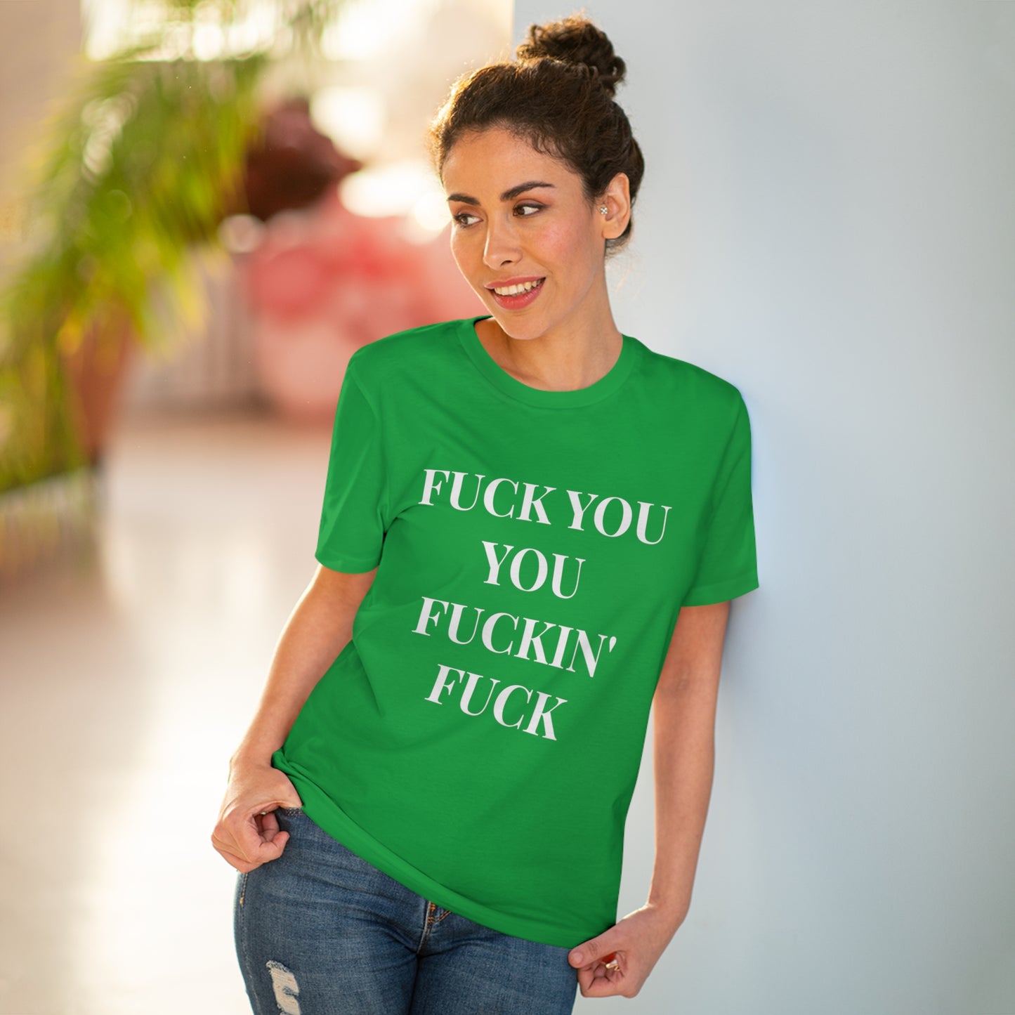 Fu*k You Black Letters T-shirt - Unisex