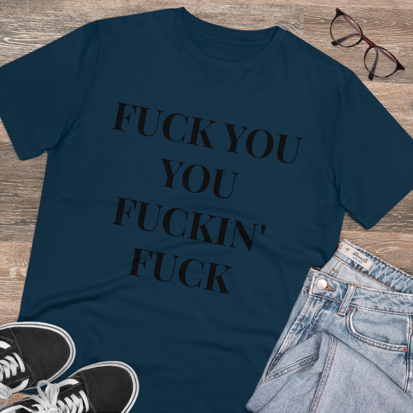 Fu*k You White Letters T-shirt - Unisex